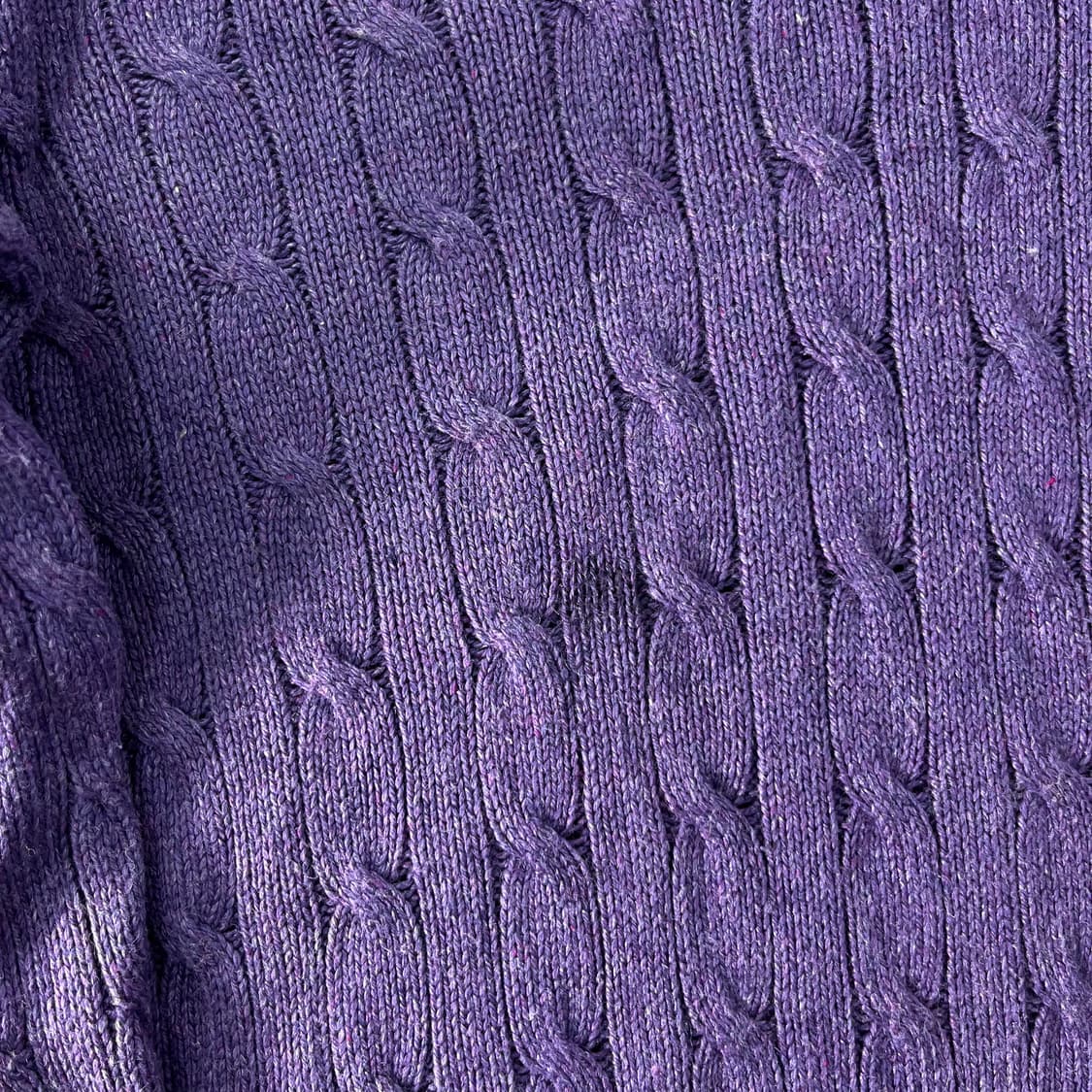 100 폴로랄프로렌 실크 꽈배기 브이넥 퍼플 니트 상품이미지6