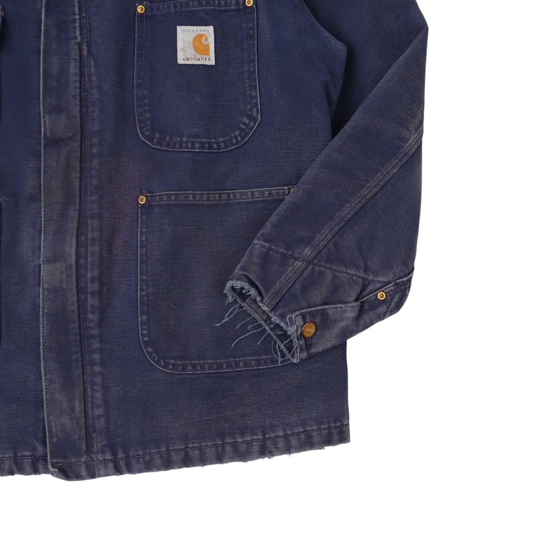 칼하트 100주년 블랭킷라이닝 네이비 초어 코트 자켓 상품이미지3