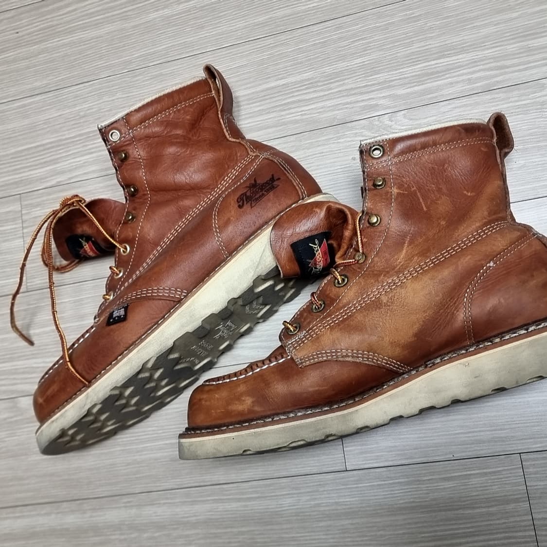 미제 usa Thorogood 쏘로굿 8인치 워커 부츠 브라운(9.5) 상품이미지4