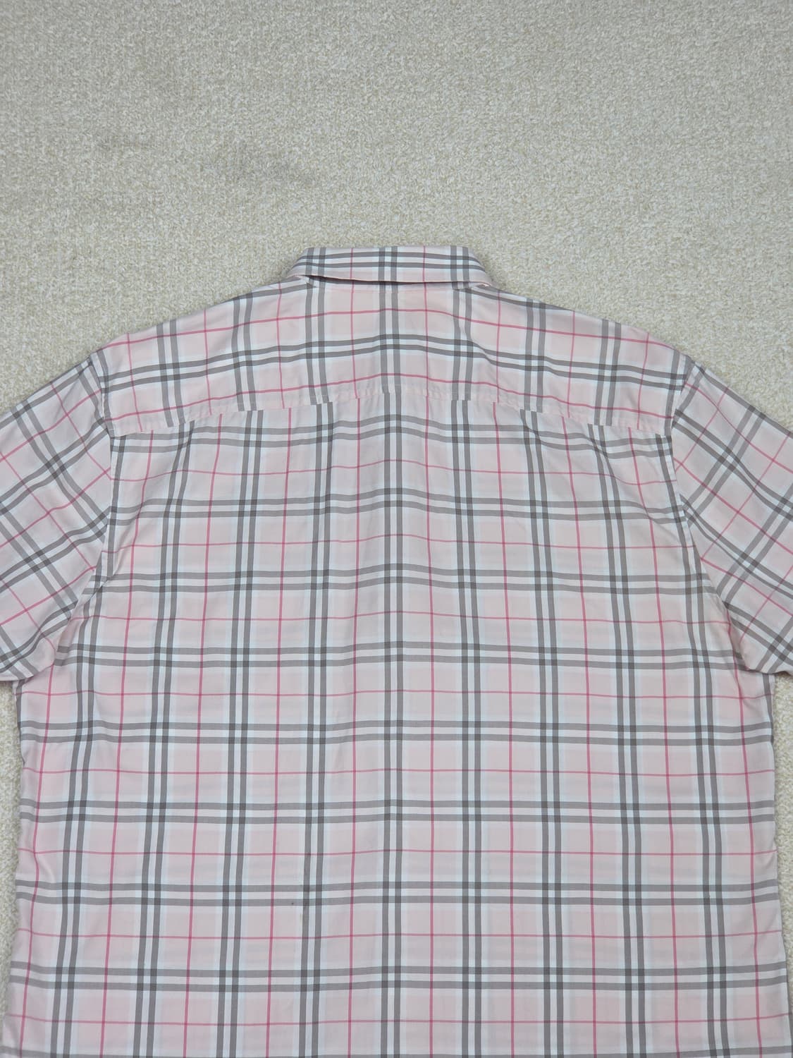 [버버리] 런던 체크 코튼 반팔 셔츠 | S00114 상품이미지6