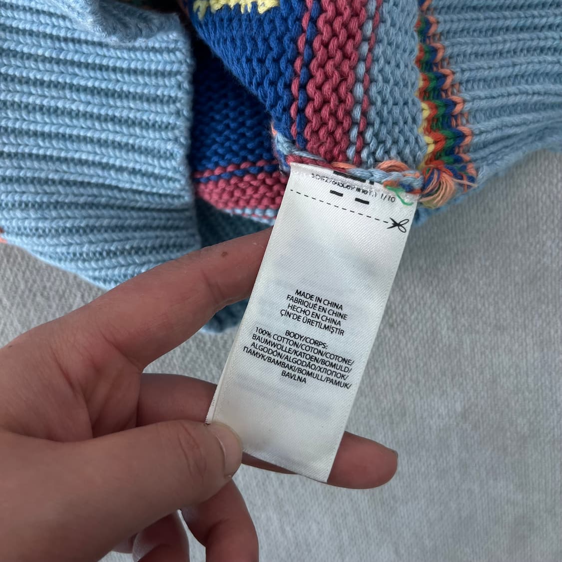 W 90 폴로랄프로렌 멀티 스트라이프 반팔 니트 상품이미지5