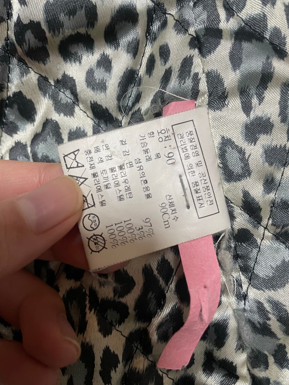 Leopard denim fur jacket 상품이미지10