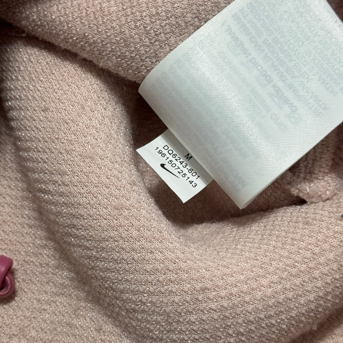 나이키 핑크 크롭 플리스 후리스 반집업 상품이미지6