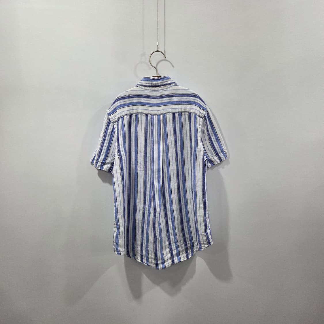 폴로랄프로렌 키즈 버튼다운 스트라이프 린넨 반팔셔츠 M/10/12 상품이미지5