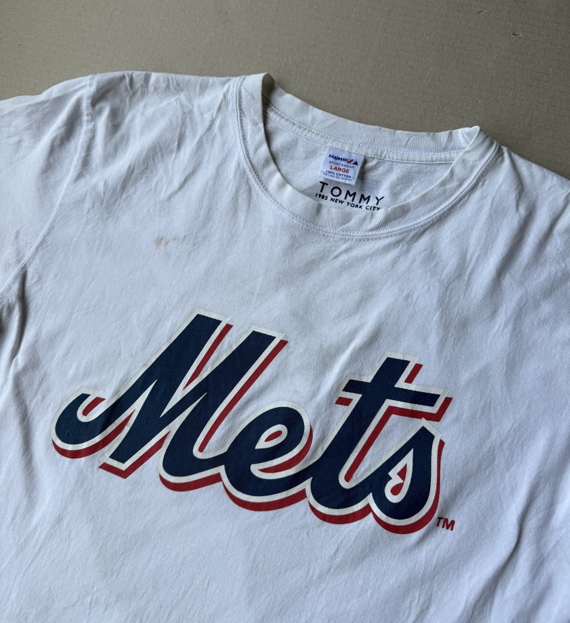 마제스틱 MLB 뉴욕 메츠 TOMMY 85 백넘버 반팔 티셔츠 상품이미지3