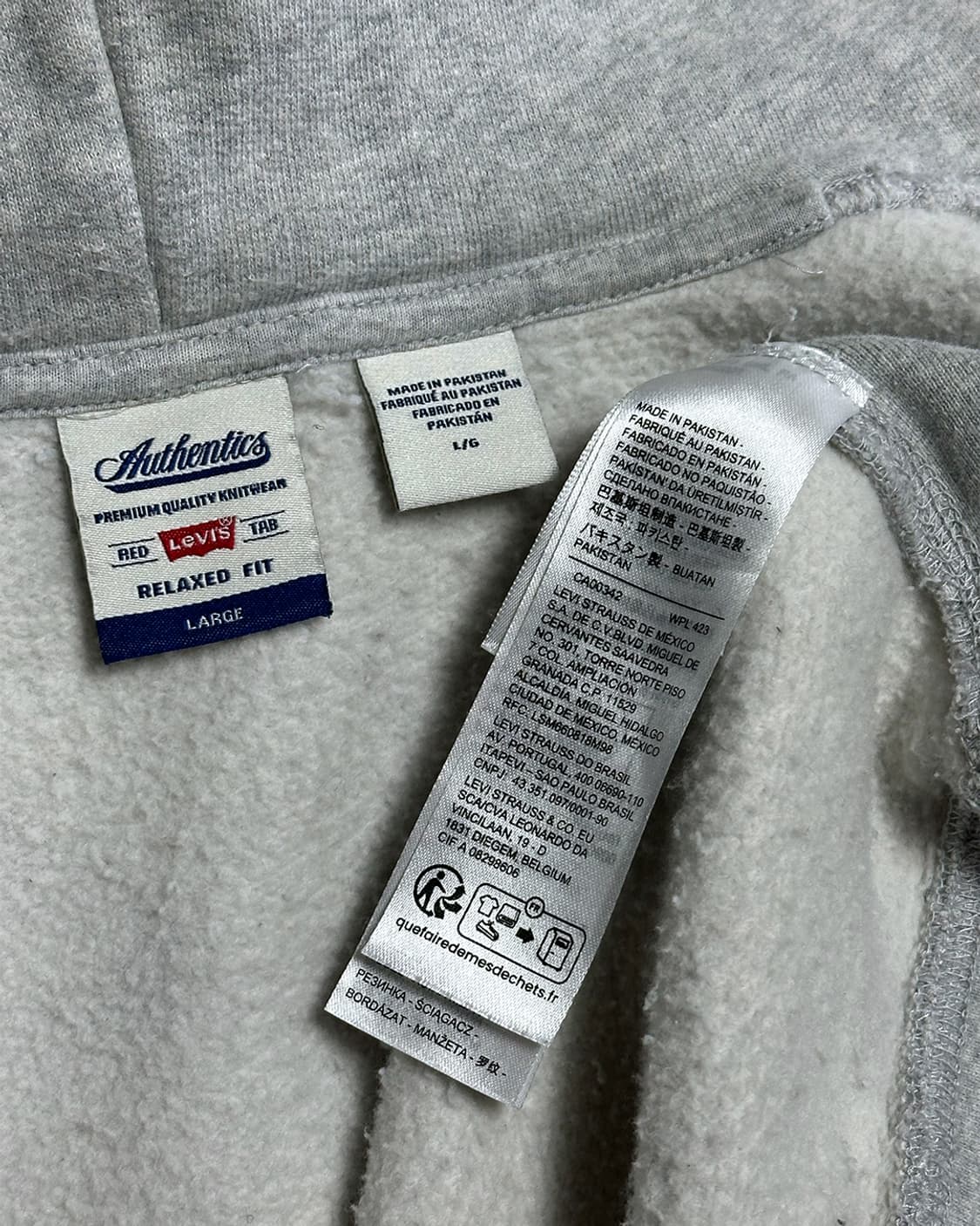 리바이스 어센틱 기모 후드집업 상품이미지7