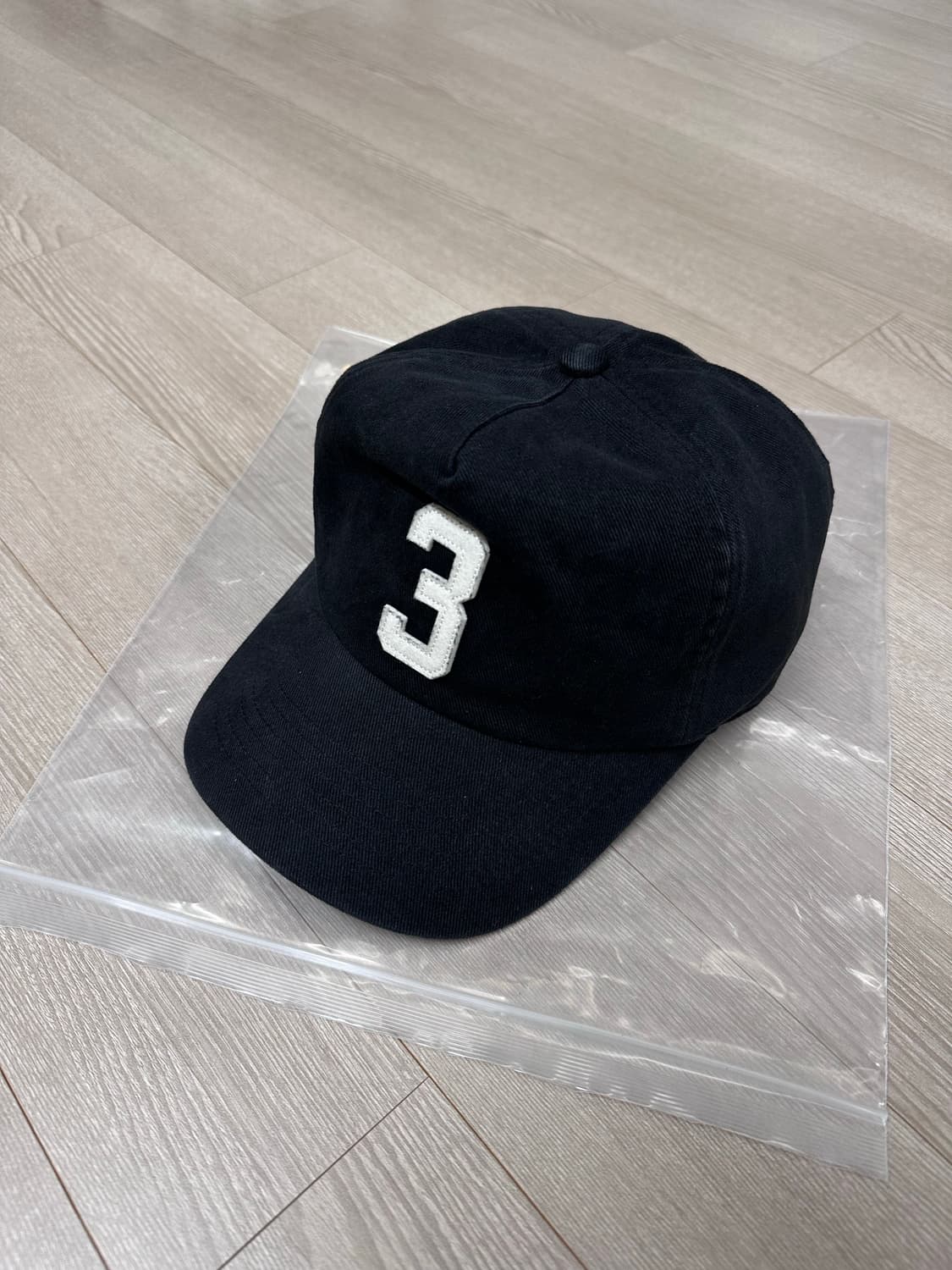 컬렉트피시스 3 쓰리 5 패널 캡 볼캡 모자 블랙 새상품 상품이미지1