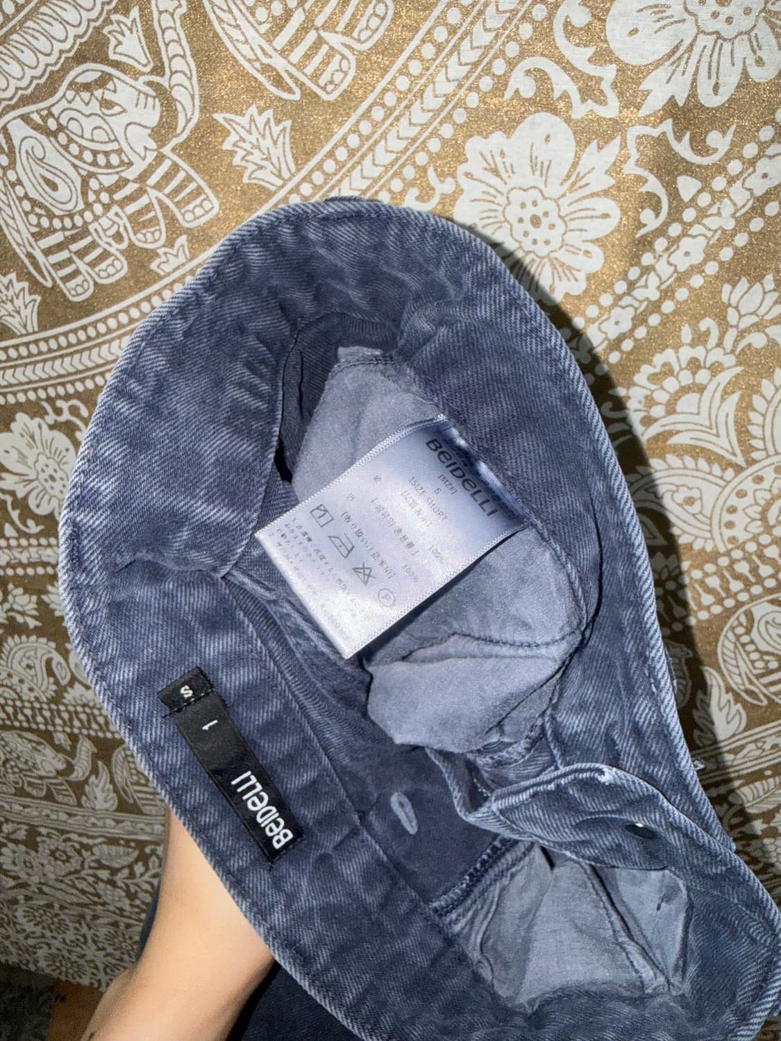 BEIDELLI 여성 핀턱 피그먼트 카고팬츠  상품이미지6