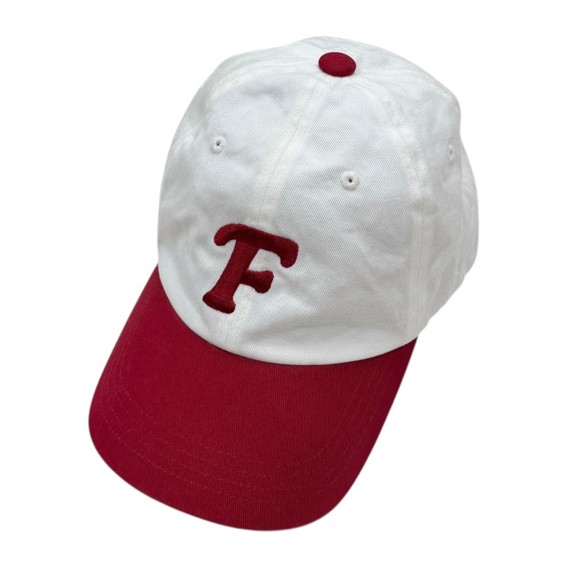 인스턴트펑크 자수로고 볼캡 모자 화이트 레드 상품이미지2