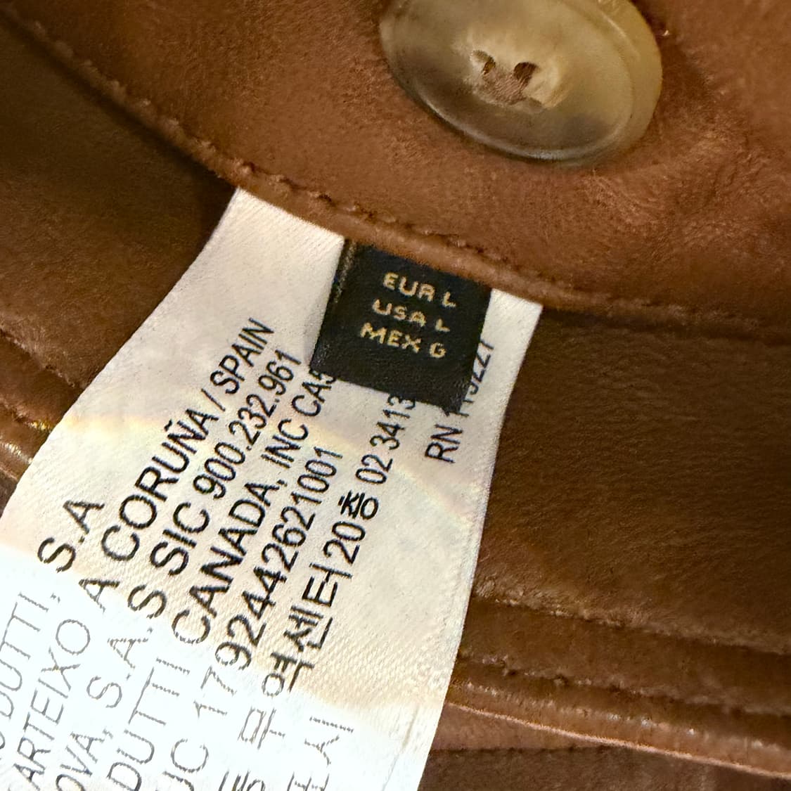 마시모두띠 램스킨 셔츠 자켓 L 양가죽 상품이미지5