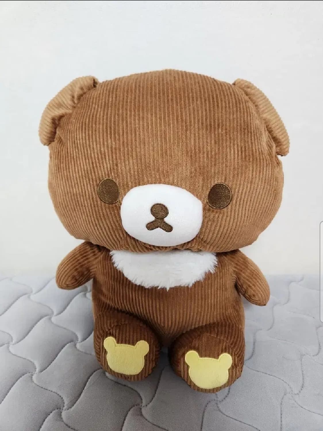 산엑스 차이로이코구마 코듀로이 대왕 봉제 인형 상품이미지1