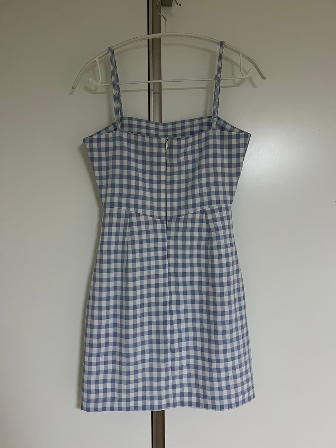 블루 깅엄체크 원피스  상품이미지3