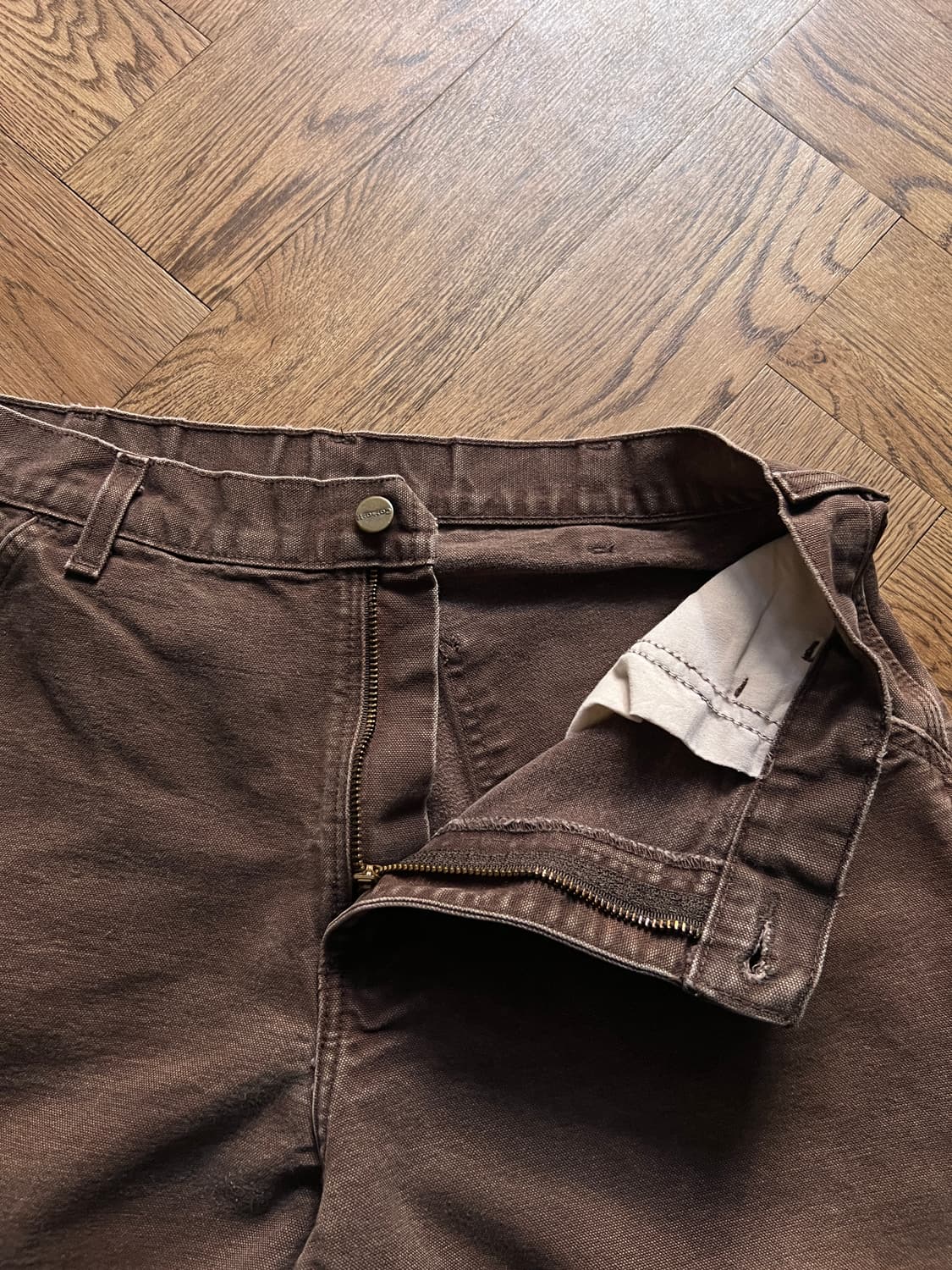 [33]칼하트 USA 다크브라운 싱글니 카펜터 워크팬츠 상품이미지3