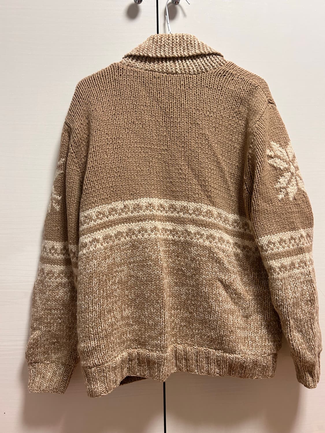 눈꽃 패턴 니트 가디건 상품이미지3