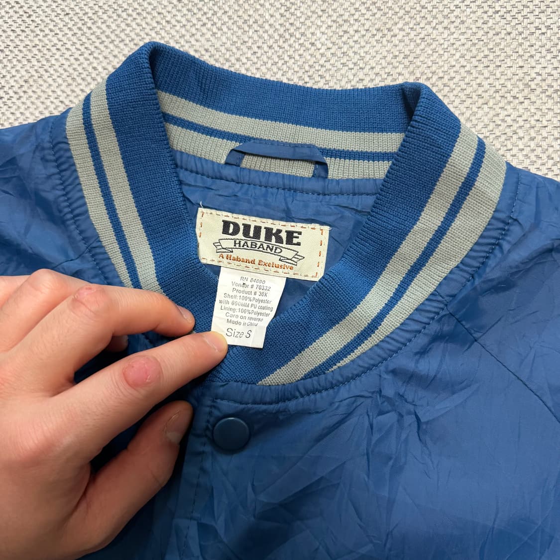 USA vintage DUKE 바시티 자켓 상품이미지2