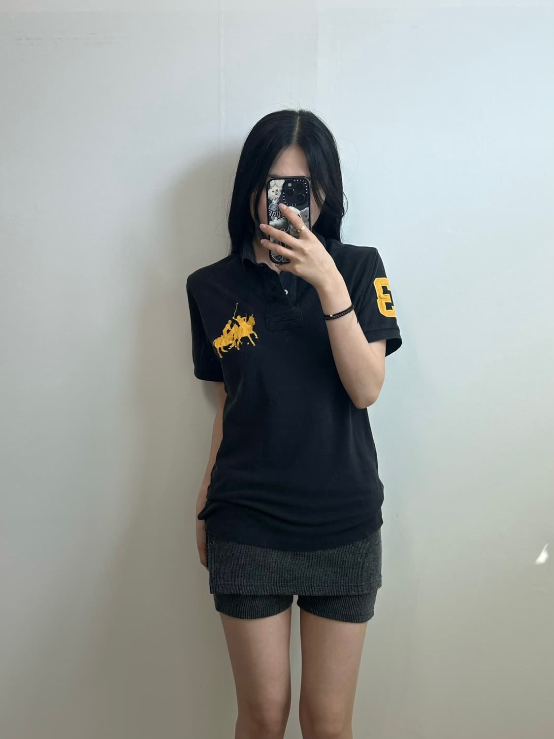 폴로 랄프로렌 빅포니 블랙 피케 반팔 카라 티셔츠 상품이미지1