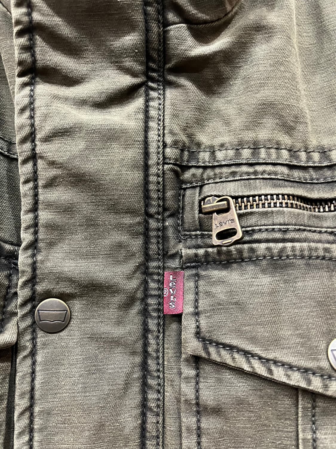 리바이스 이너퀼팅 워시드 필드자켓 S 상품이미지7