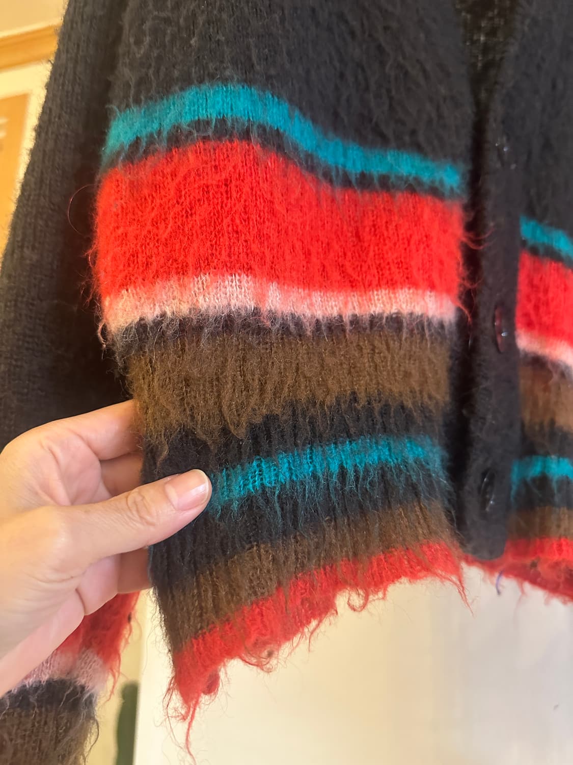 에드워드커밍 스트라이프 모헤어 가디건 (2size) 상품이미지3