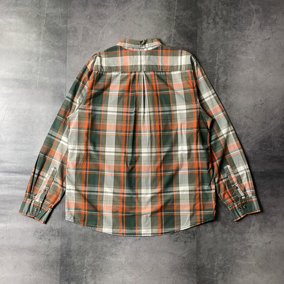 THE NORTH FACE 노스페이스 빈티지 그린 체크 코튼셔츠 상품이미지6