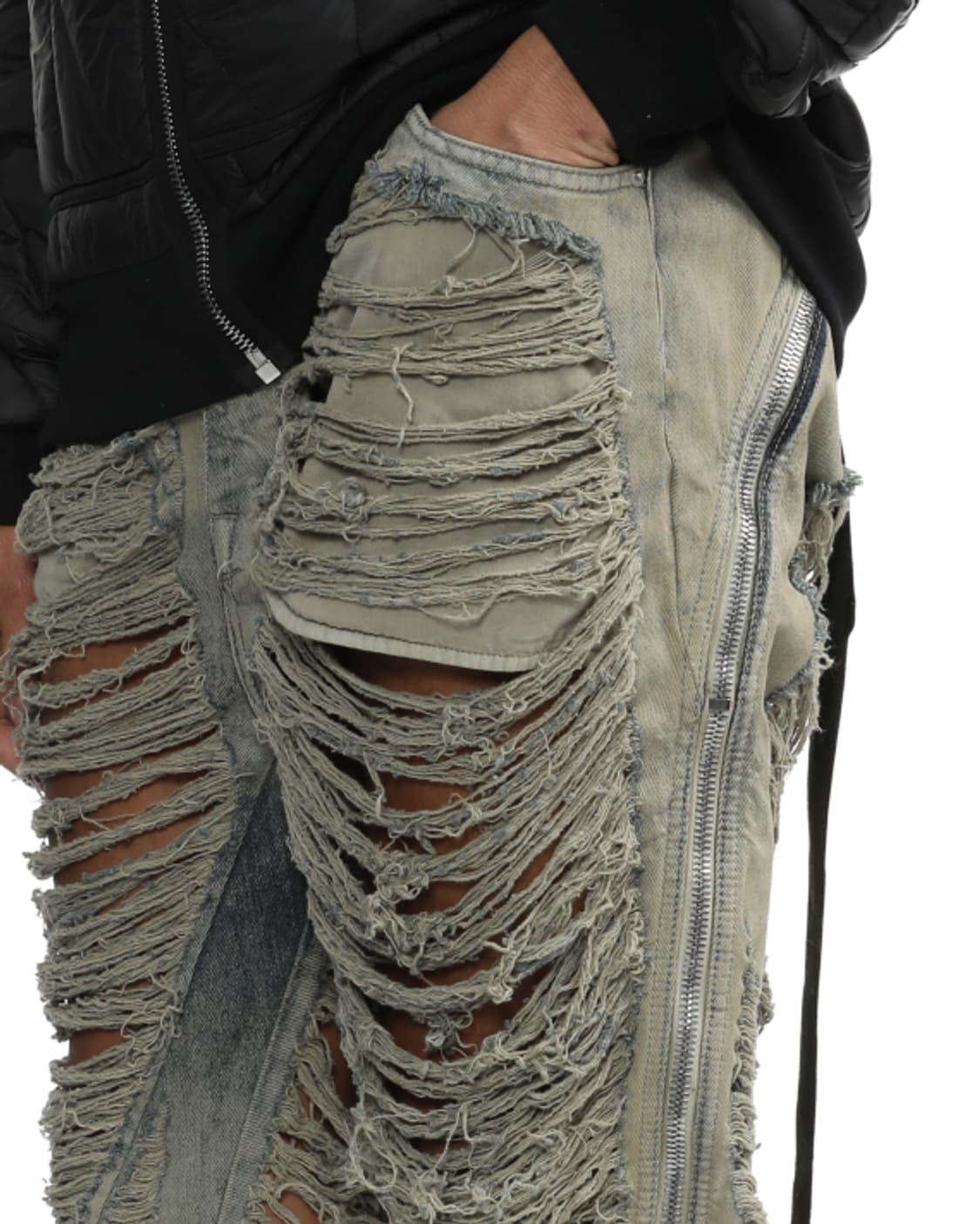 새상품 릭오웬스 디스트레스 볼란 바나나진 34 상품이미지3