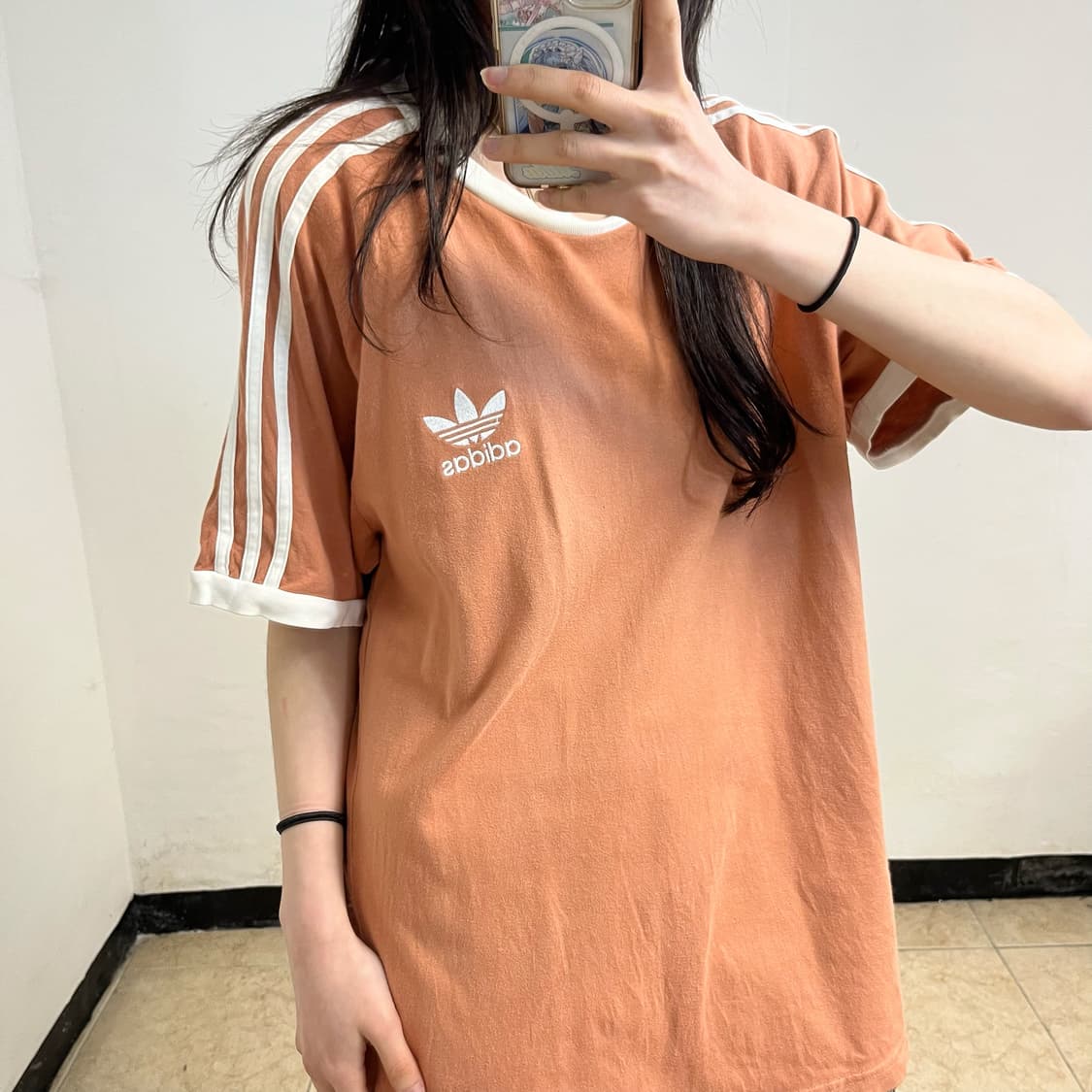 Adidas apricot ringer tee 상품이미지3