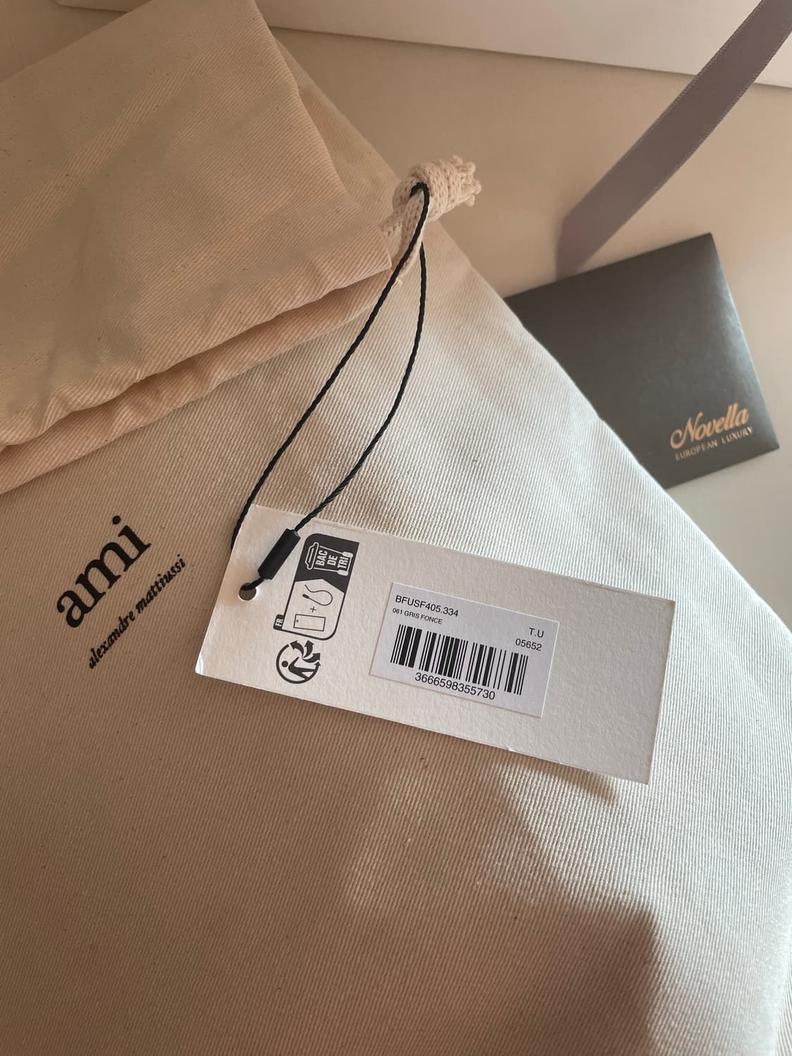 (아미 AMI) 목도리 머플러, 그레이 상품이미지2