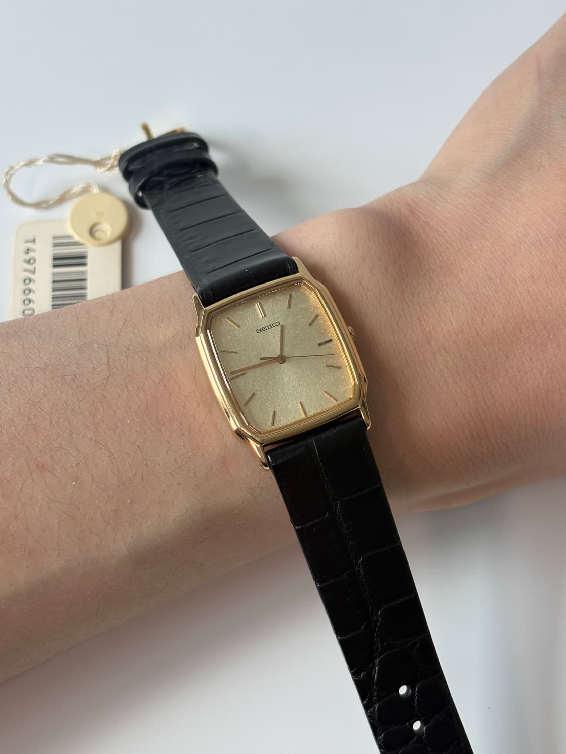 1980s Goldflake Dial Gold Tank Quartz 상품이미지7