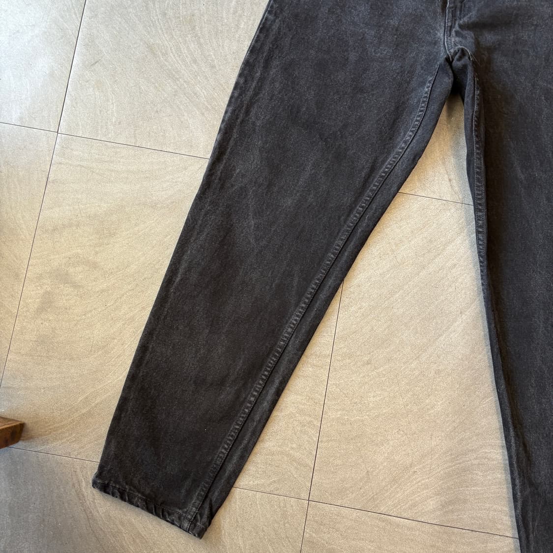 90년대 생산 리바이스 550 데님 오렌지탭 블랙 팬츠 상품이미지3