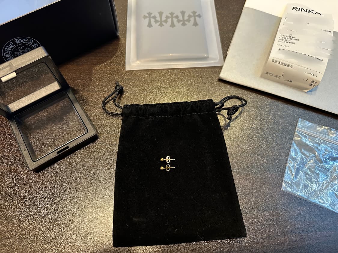 크롬하츠 22k 미니크로스볼 스터드 이어링 (귀걸이) 상품이미지1