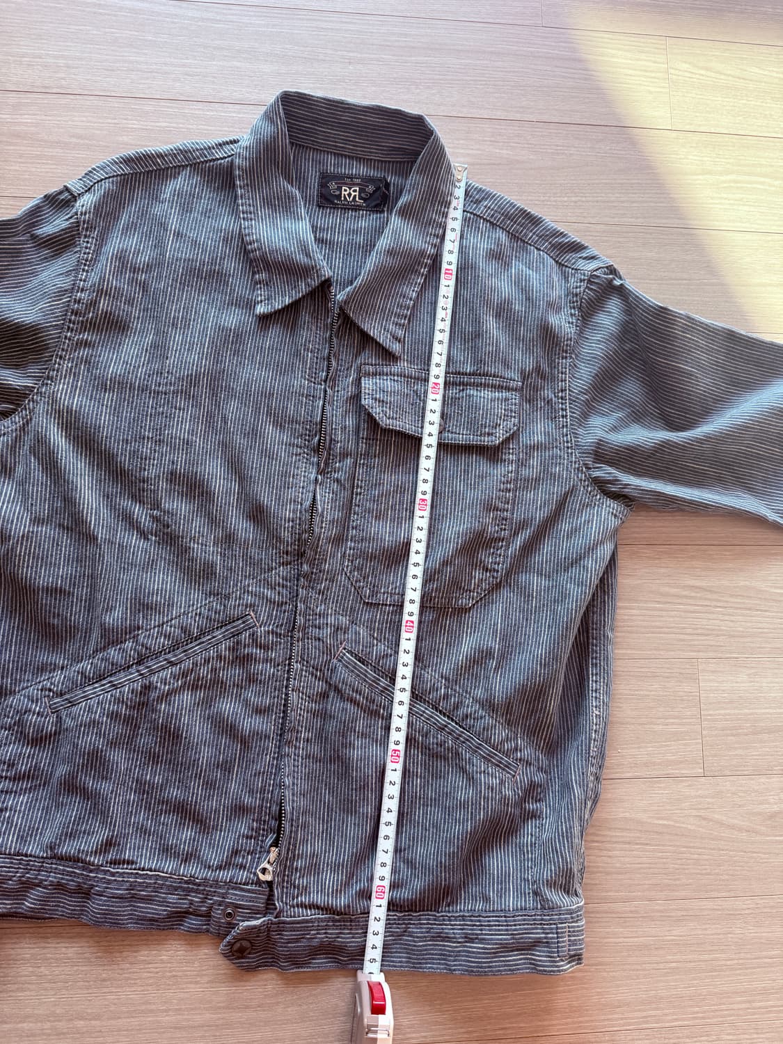 rrl 더블알엘 코튼 리넨 스트라이프 자켓 M 상품이미지9