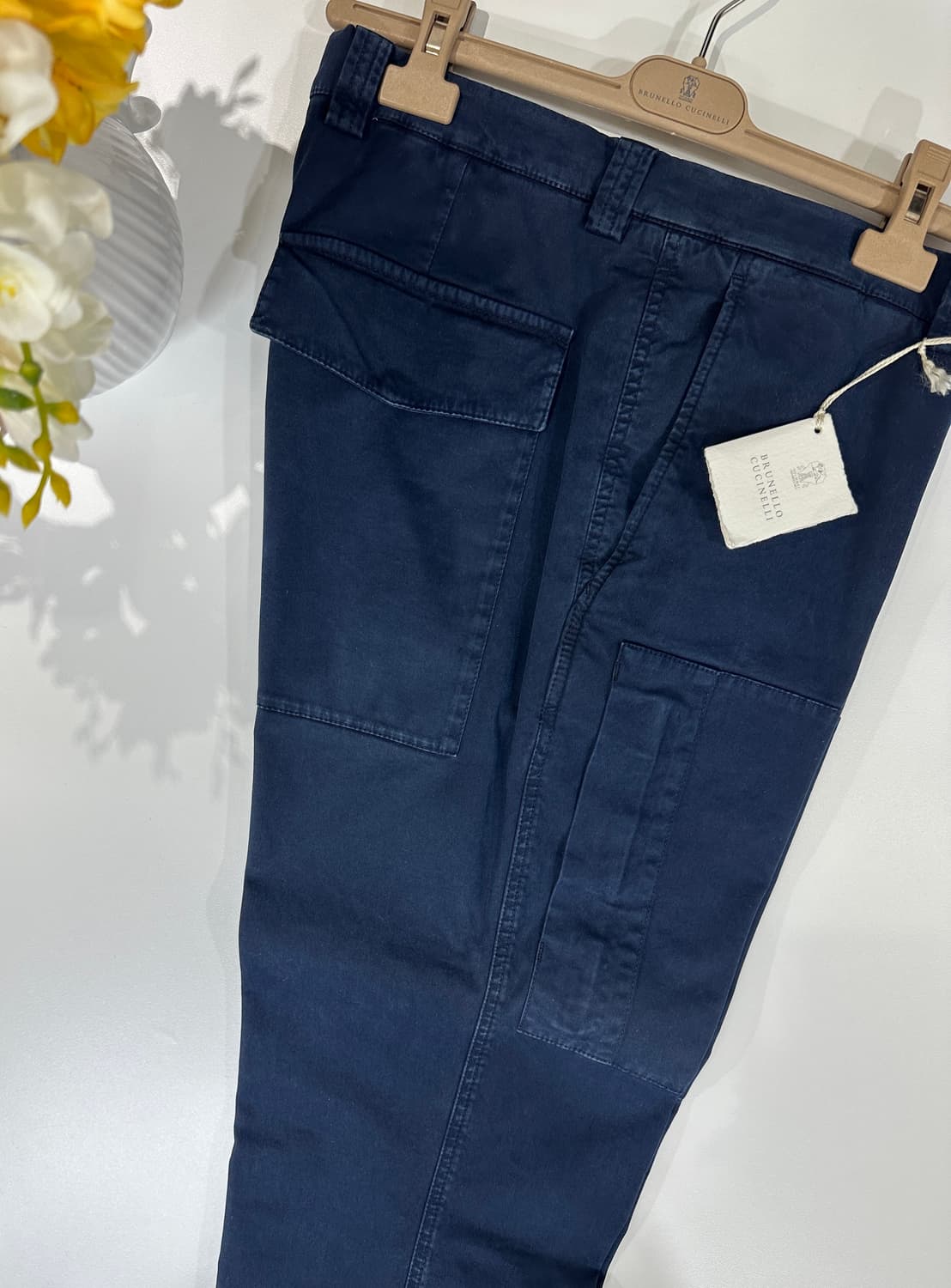 브루넬로 쿠치넬리 프런트 포켓 팬츠 네이비 상품이미지1