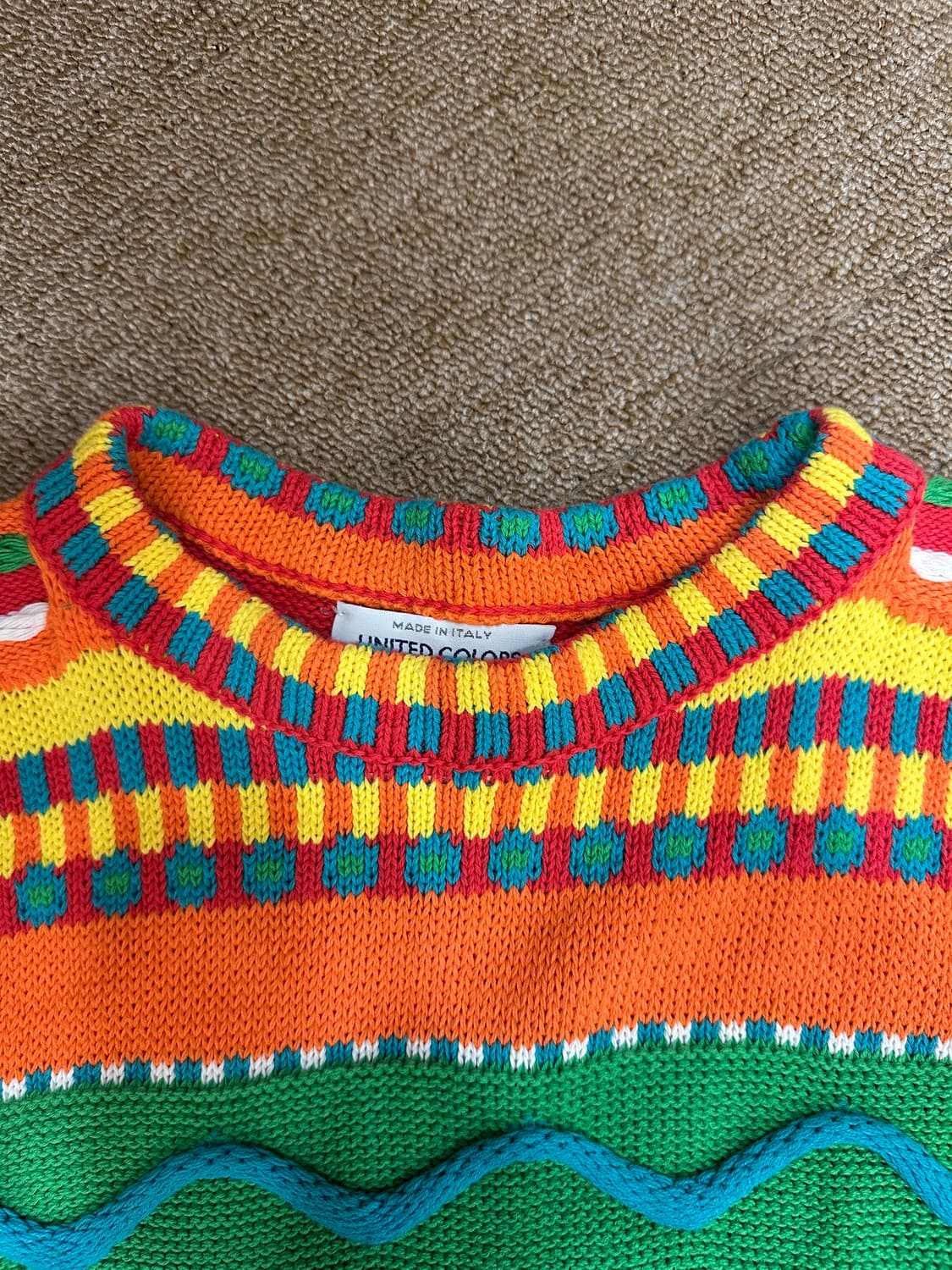 베네통 자가드 니트 상품이미지3