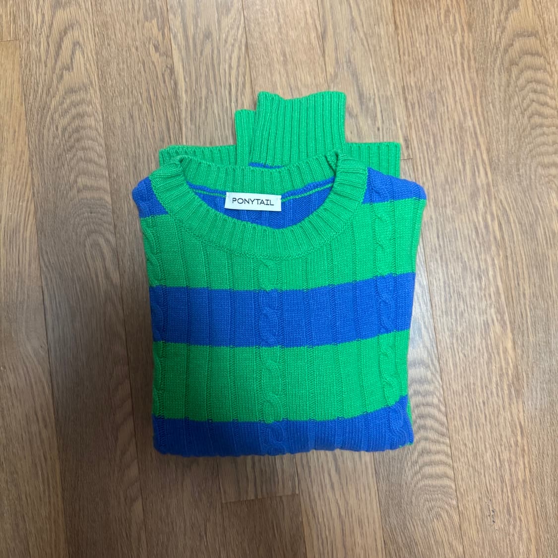 포니테일 스트라이프 니트 상품이미지3