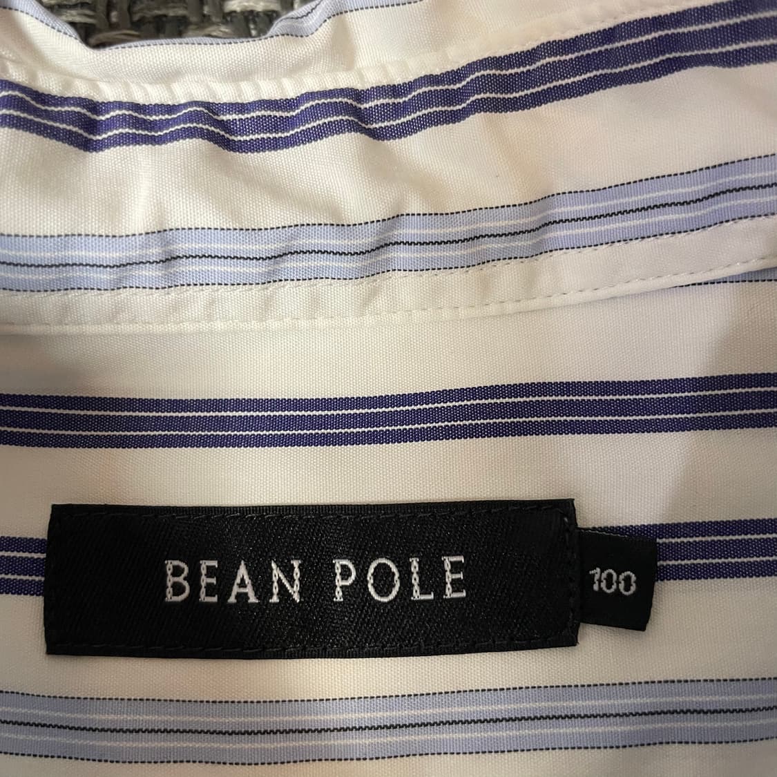 빈폴 블루 화이트 스트라이프 셔츠 100 상품이미지4