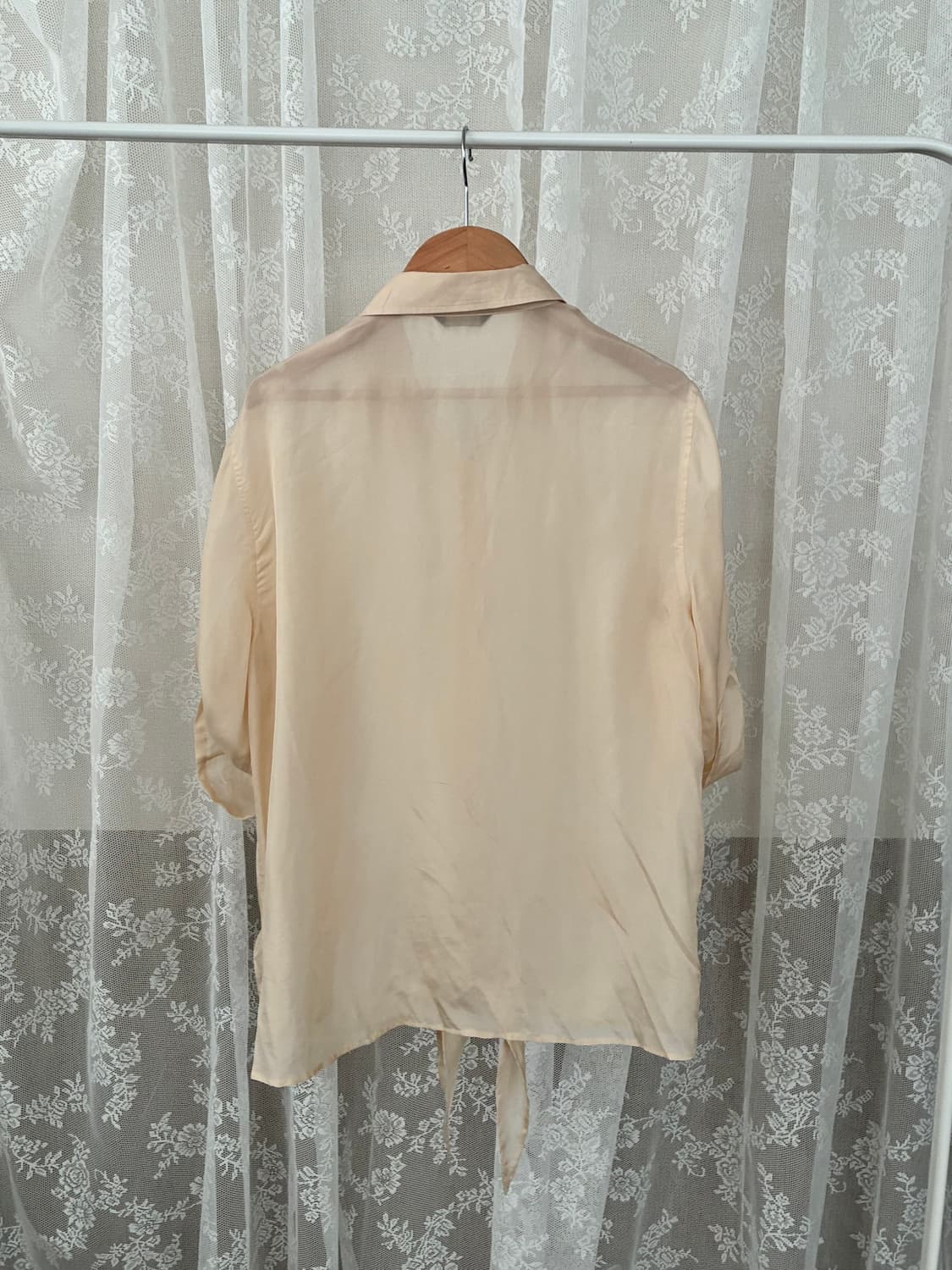 42) 마시모두띠 실크 100 블라우스 베이지 상품이미지2