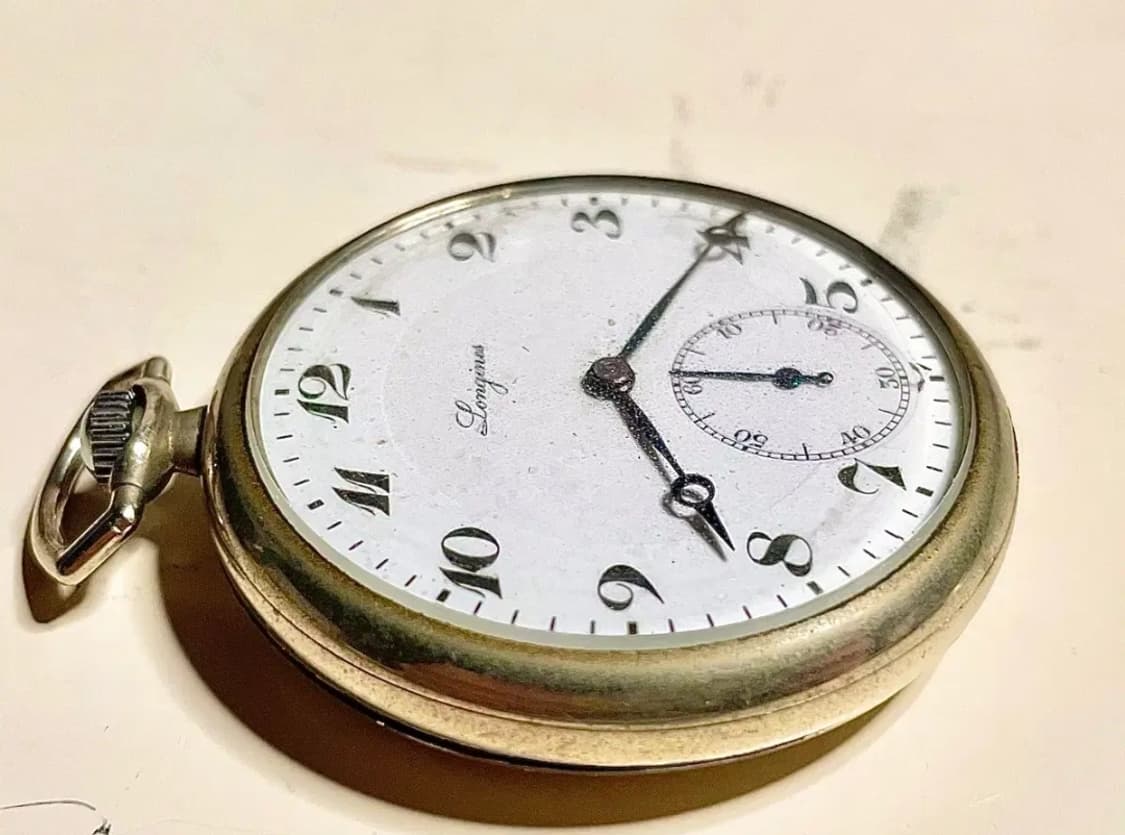 1920년대 빈티지 론진 회중시계 청침 LONGINES 엔틱 상품이미지5