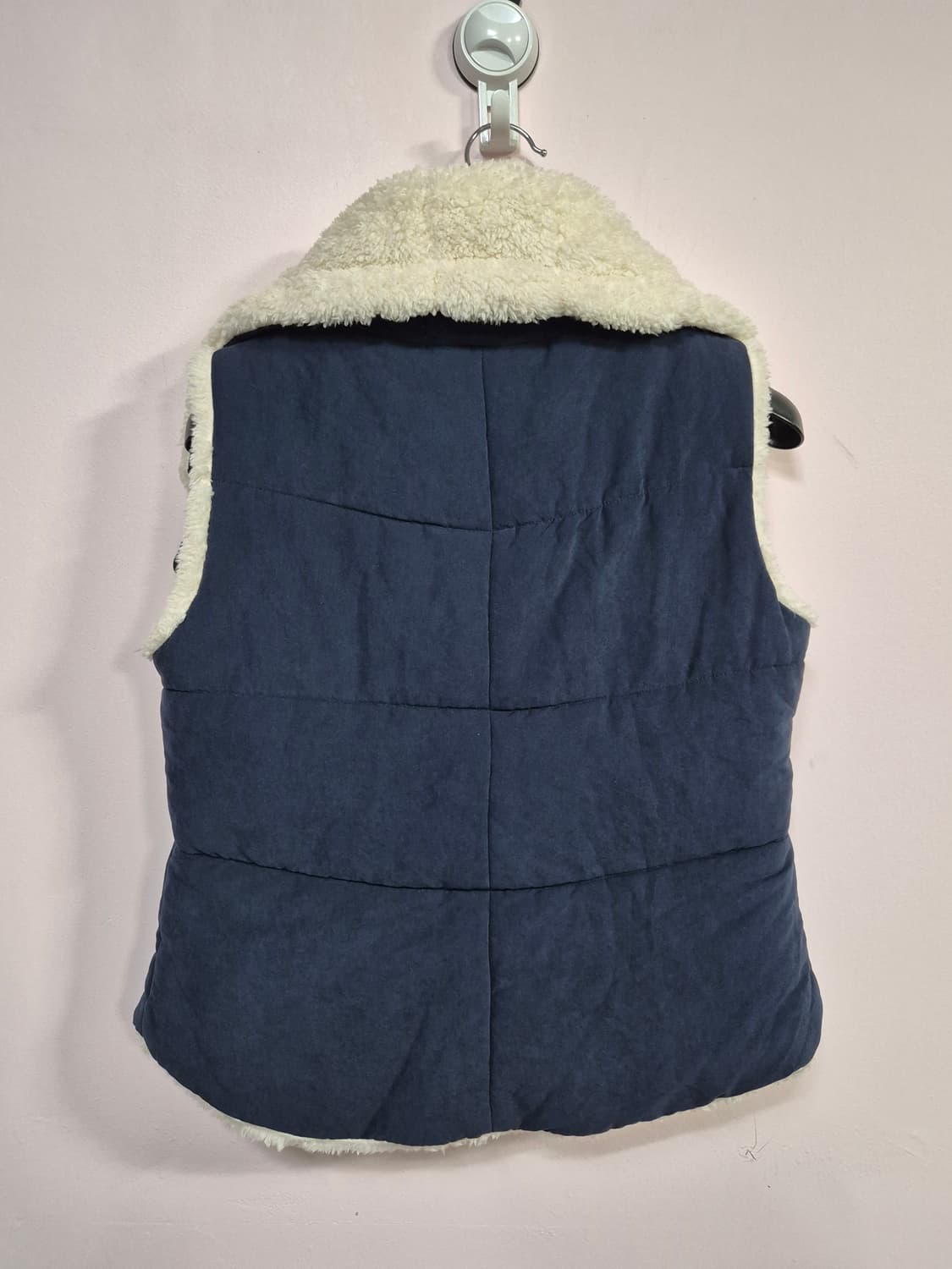 LIST 리스트 뽀글이 패딩 조끼 네이비 상품이미지2