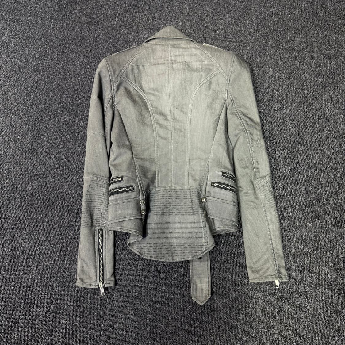 시스템 그레이 라이더자켓 상품이미지5