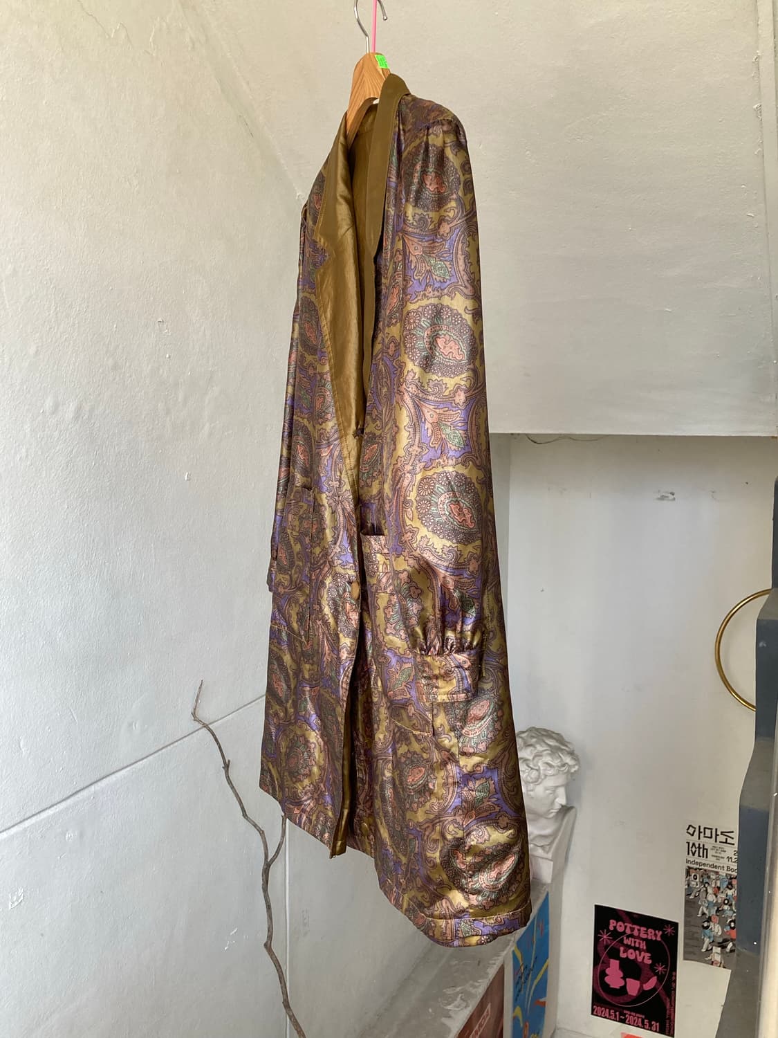 빈티지 양면 리버시블 트렌치코트 상품이미지5