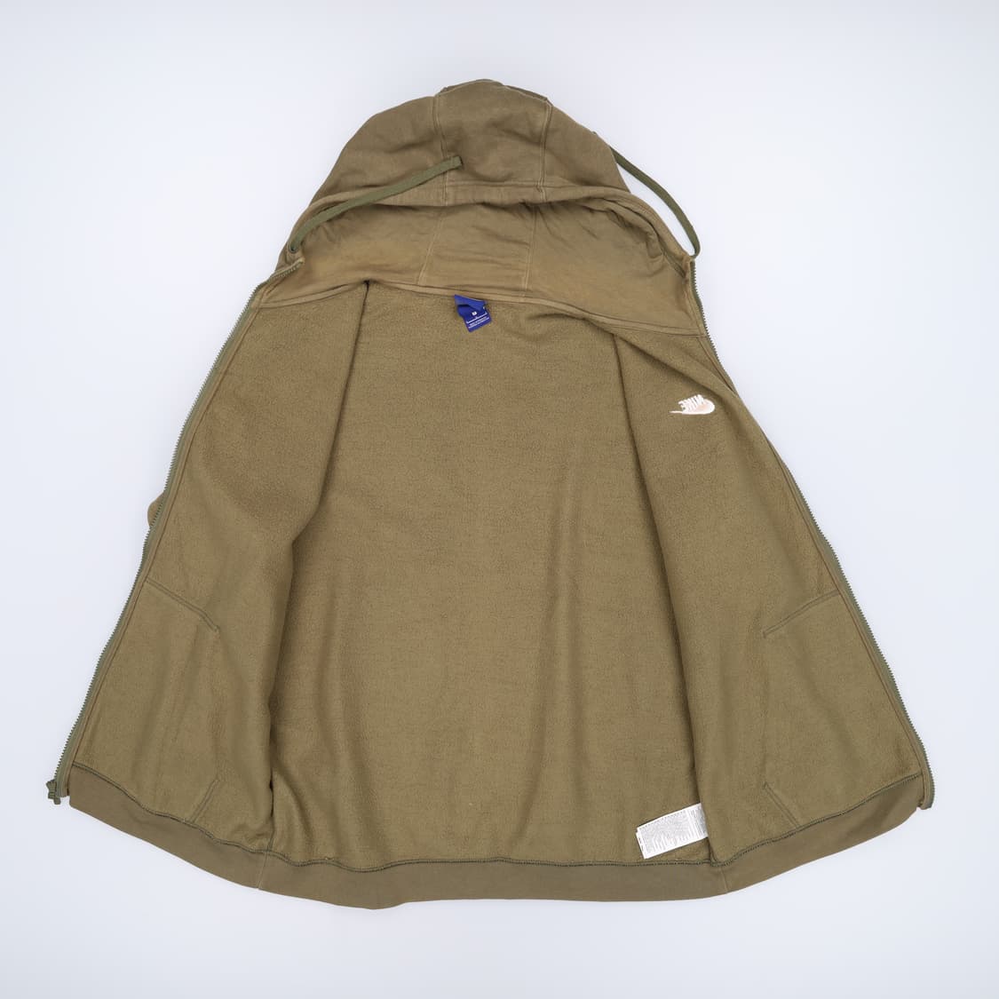 US L 나이키 NSW 솔로스우시 풀집 후드집업 자켓 빈티지카키 3891 상품이미지3