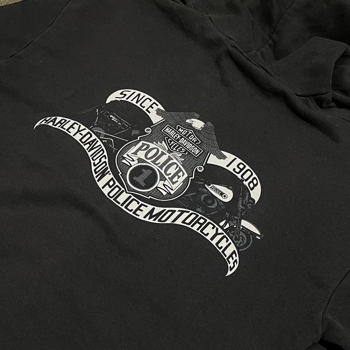 할리데이비슨 프린팅 후드 집업 (105) 상품이미지4