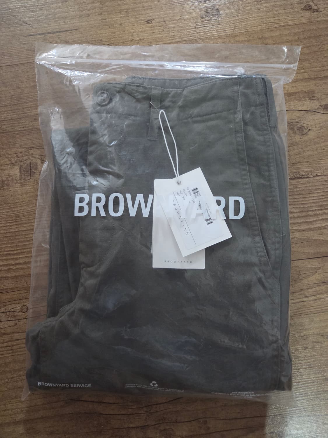 (3) 브라운야드 에센셜 치노 팬츠  올리브 3사이즈 상품이미지3