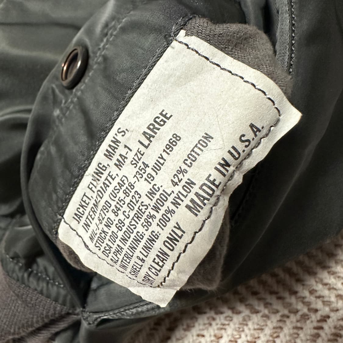 ALPHA INDUSTRIES usa made ma-1 jumper 상품이미지3