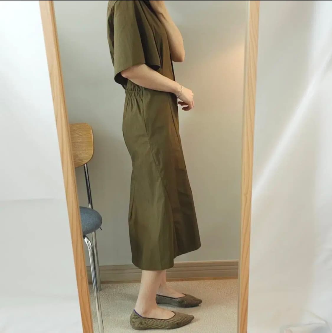 (66)한섬 타임 카라 반팔 원피스 상품이미지2