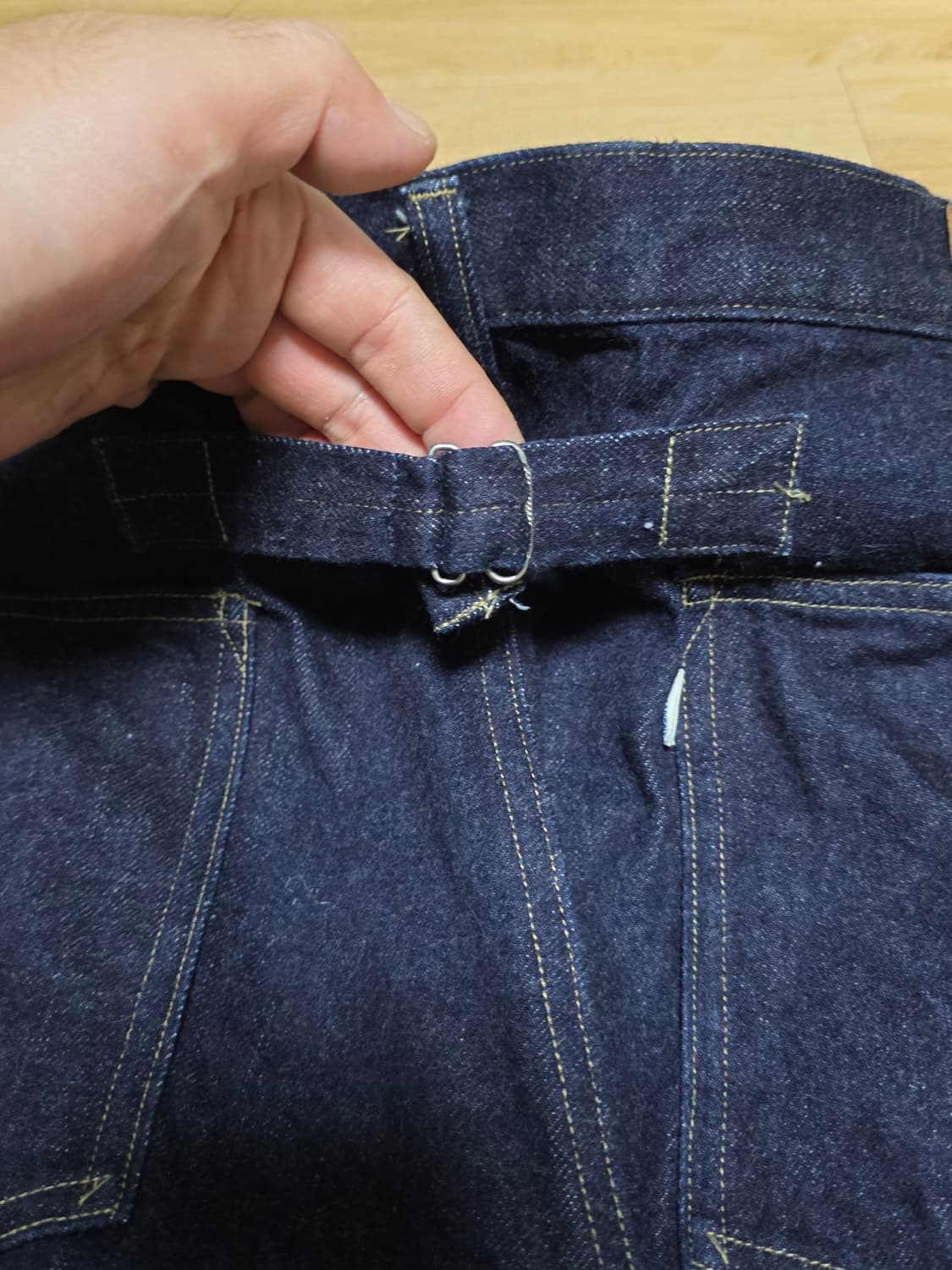 4size택포22만)25ss피그벨 301 와이드 데님 인디고 상품이미지8