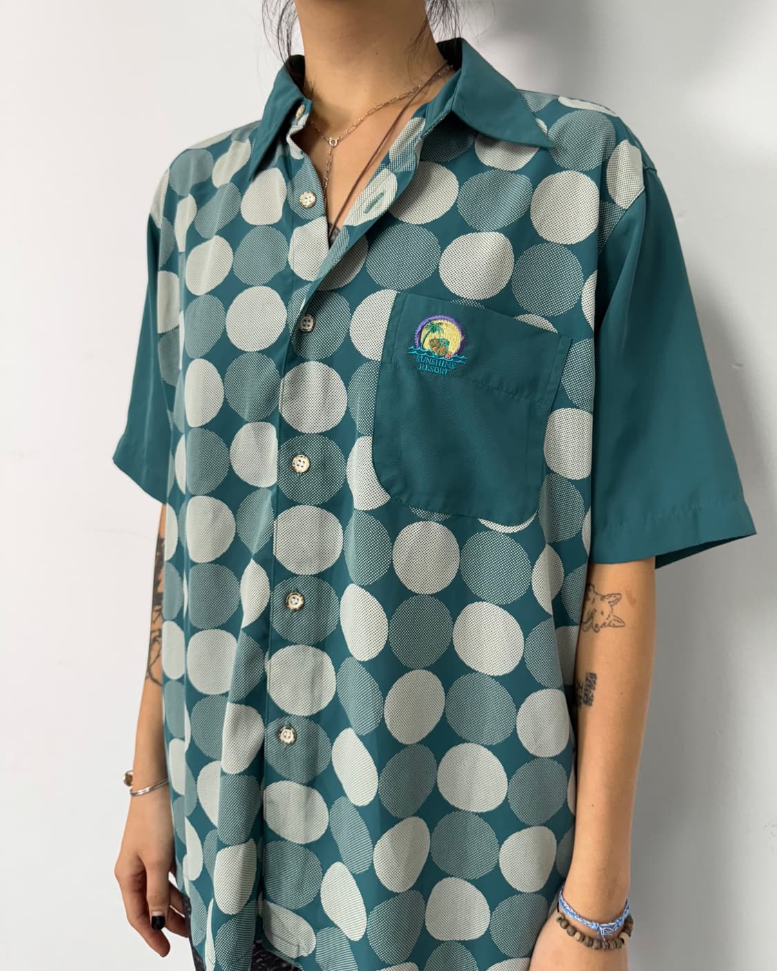 vintage polka resort shirt 상품이미지4