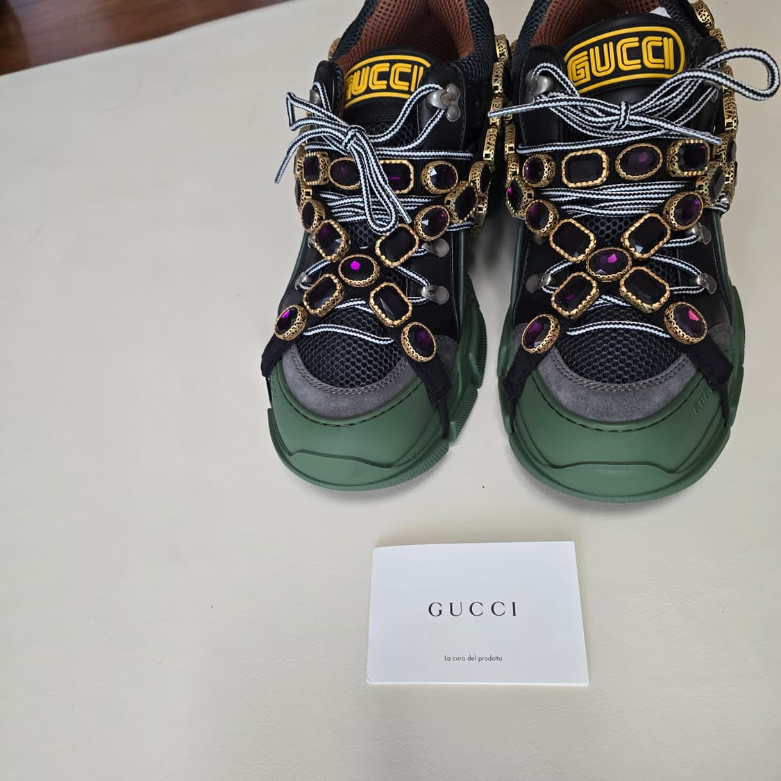 19ss 구찌 크리스탈 프래시트렉 스니커즈(280) 팝니다. 상품이미지7