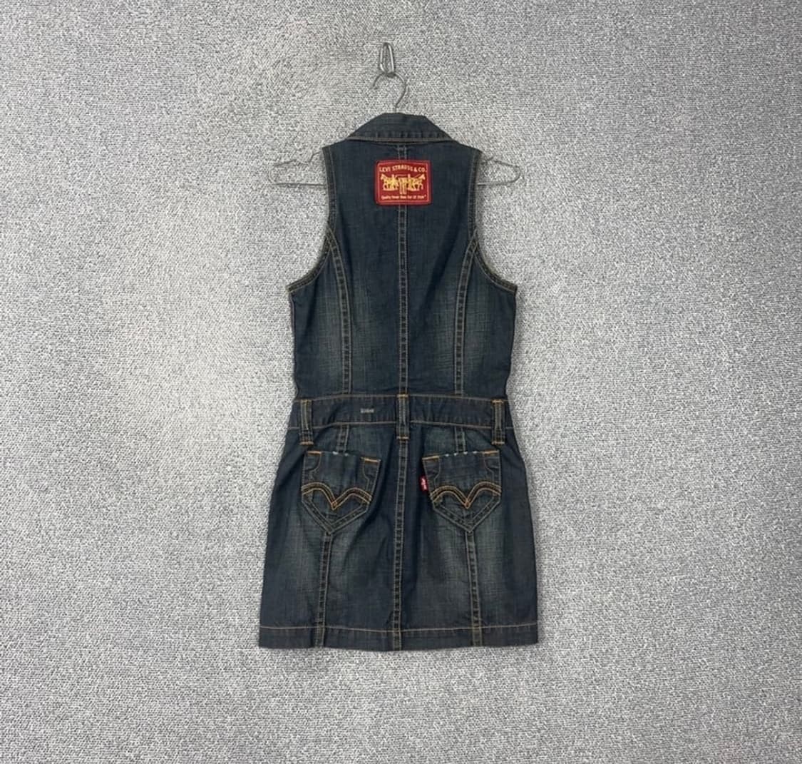 리바이스 민소매 데님 원피스 상품이미지2