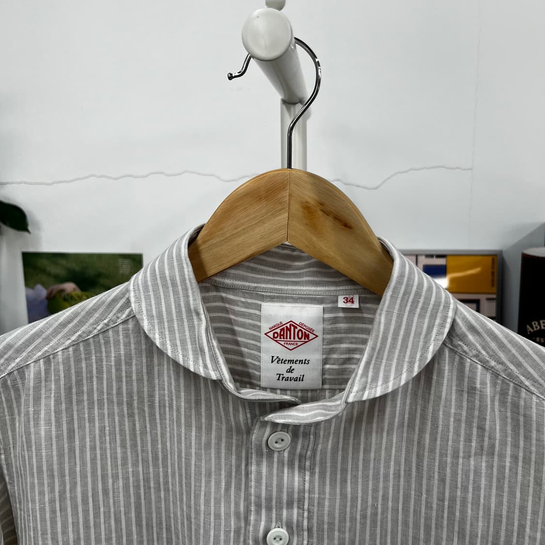 단톤 우먼 린넨 반팔 셔츠 34 상품이미지3