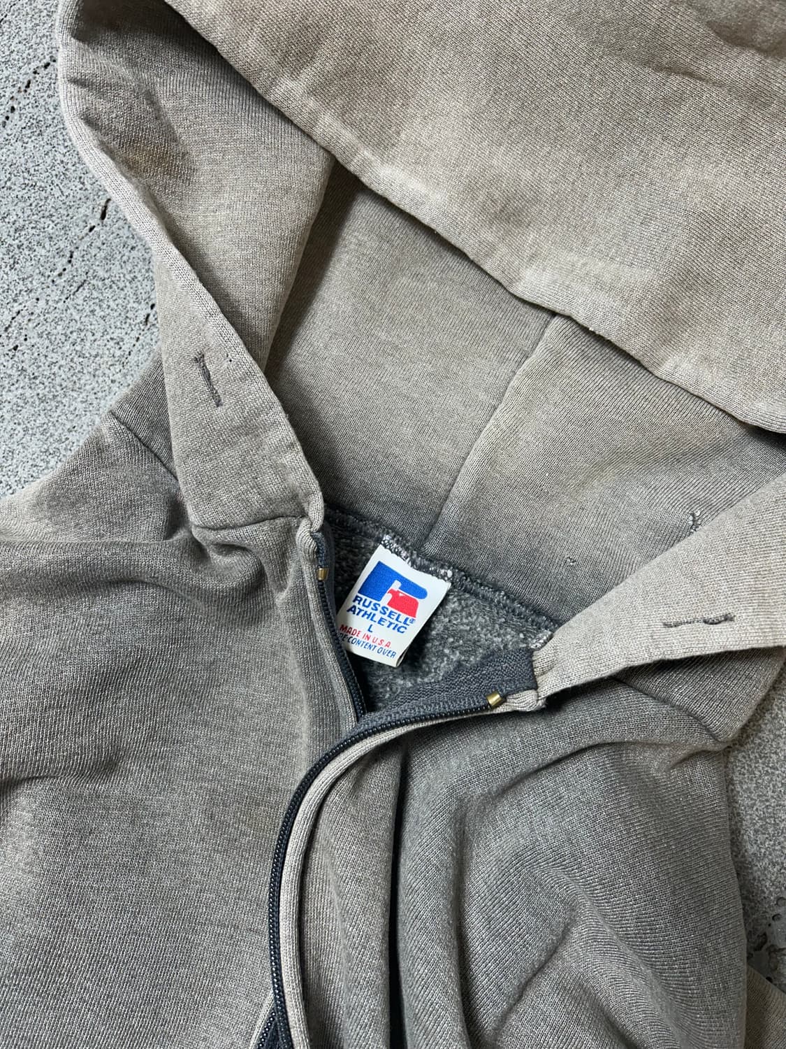 USA 90년대 러슬 애슬레틱 후드집업 판매 상품이미지1